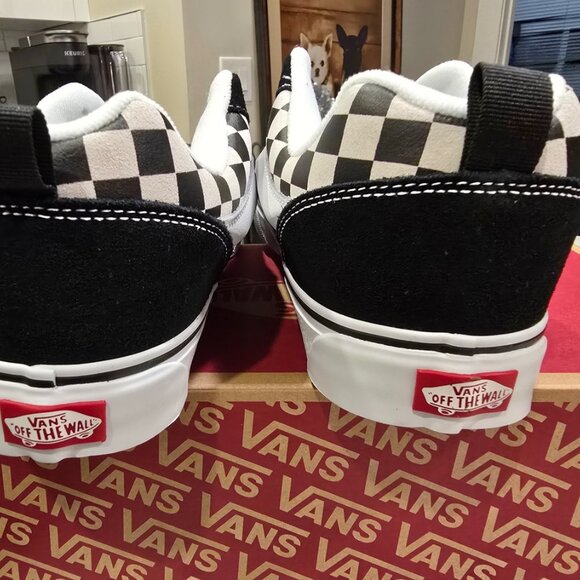 Vans Knu Skool Black White VN000D22BPB Sneaker Shoe Trainer Checkerboard SZ 12 - Picture 6 of 12